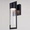 Vaxcel Sawyer Steel 1 Light Integrated LED Matte Black Contemporary Outdoor Wall Lantern Clear Glass T0743 - alternate 4